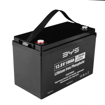 12.8V 100Ah Deep-Cycle Lithium Iron Phosphate Battery R12100